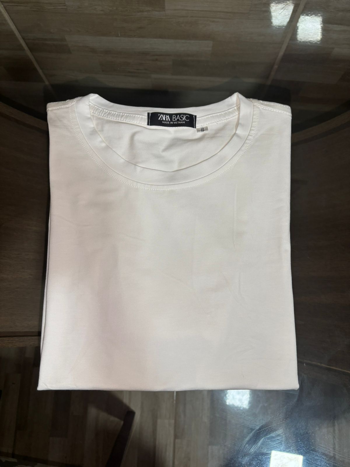 Camiseta Zara Basic Branca P